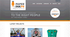 Desktop Screenshot of paperandinkpr.co.uk